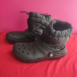 Men's Classic Lined Puff Boots In Black Size 9