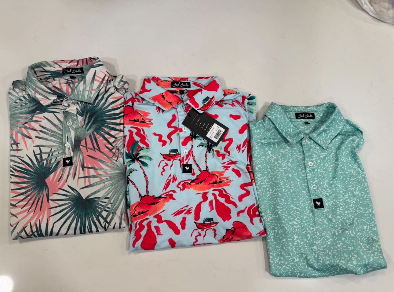 Bad Birdie Polo Golf Shirts M