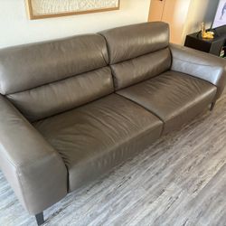 Couch - Brown Leather