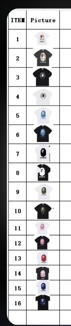 BAPES SHIRTS