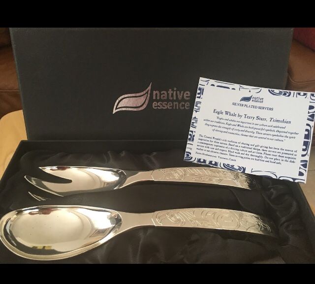 Native Essence Silver Plated Servers