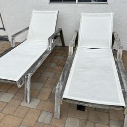 Pottery barn Pool Lounge Chairs