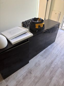 Black Gloss Sideboard Cabinet