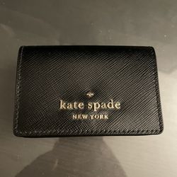 Kate Spade Black Trifold Wallet