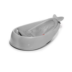 Baby Bath Tub, 3-Stage Smart Sling Tub, Moby, Grey