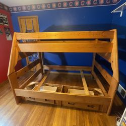 Solid Wooden Pine Bunk bed Set 