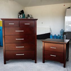 Solid  Dresser And Nightstand