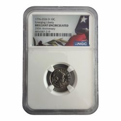 NGC Slabbed US Dime – Liberty Over Tyranny