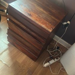 Wooden bedroom table