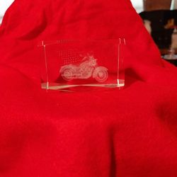 Motorcycle Laser Engraved PAPERWEIGHT 