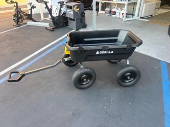NEW Gorilla Heavy-Duty Garden Dump Cart Wagon – Assembled & Ready to Use