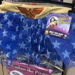 New, Women’s Wonder Woman Tutu Skirt Fits Up To Size 8
