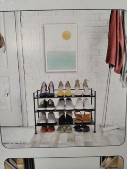 Seville 3 Tier Shoe + Utility Rack Espresso
