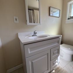 30 “ Bathroom Vanity With Medicine Cabinet