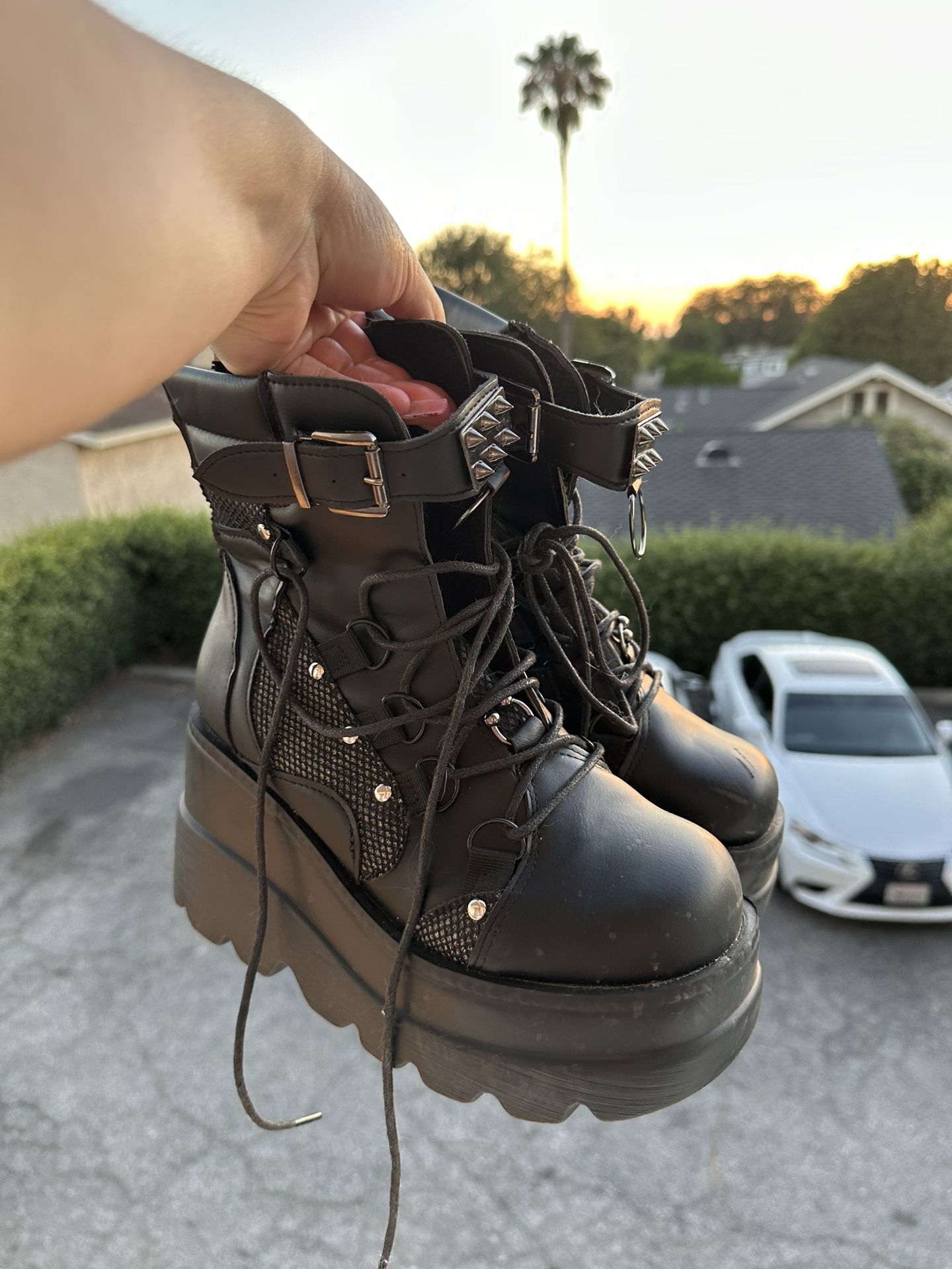 Black Platform Boots
