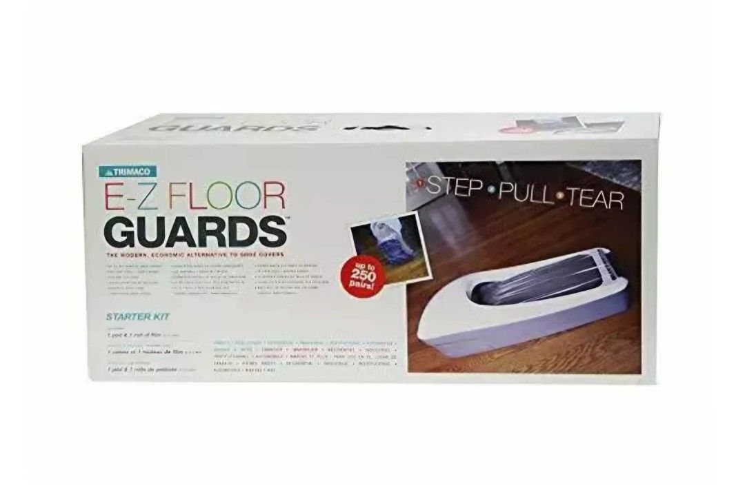 Trimaco EZ Floor Guards Shoe Covers Modern Flooring Protector 54710 w/ Film Roll
