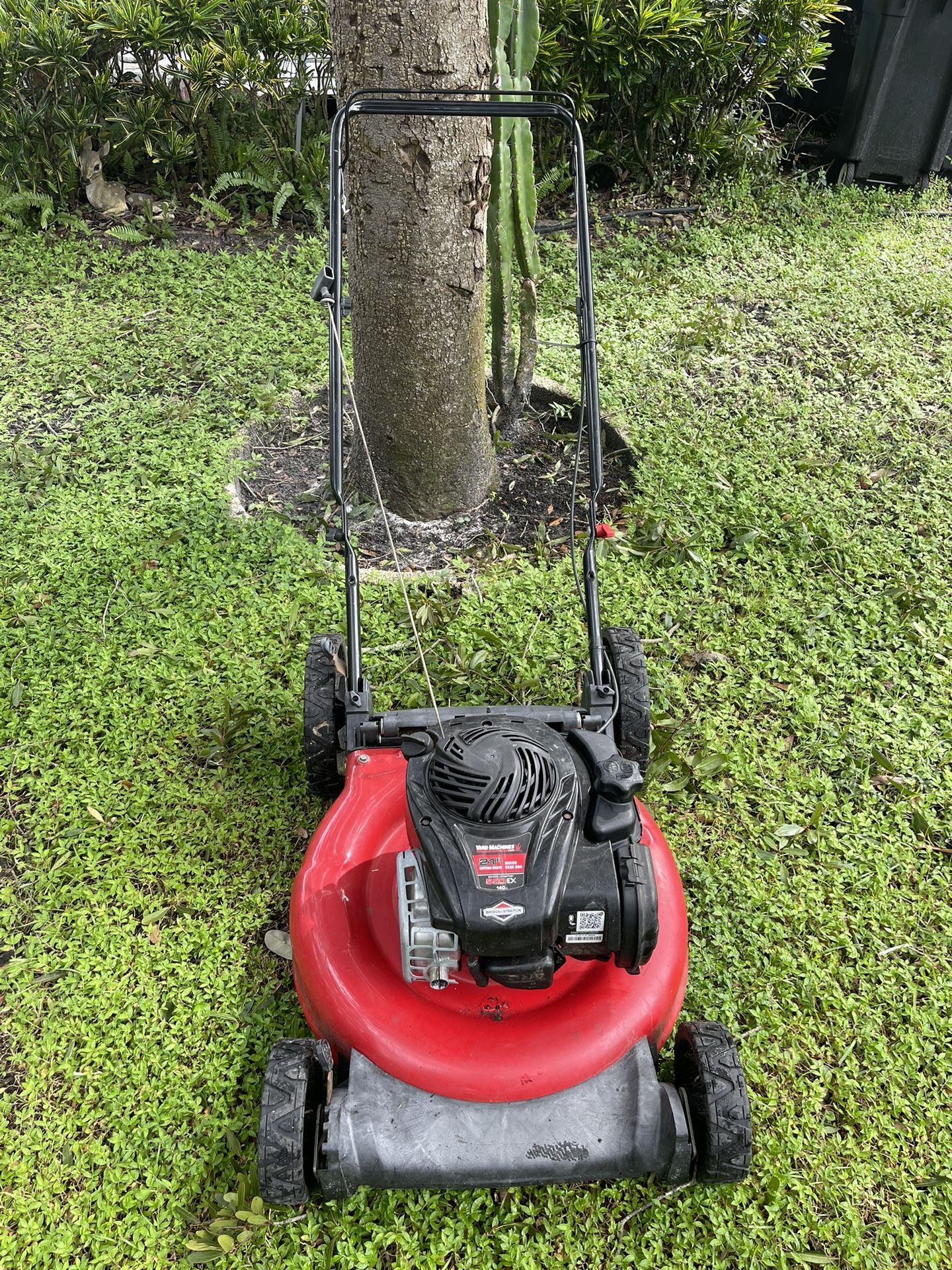 High Wheel Lawn Mower 21” Cut  With a 5.5 HP Engine 