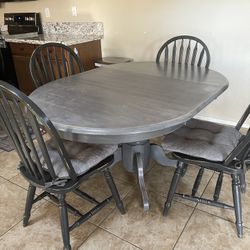 Dining table with four chairs
