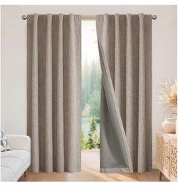 Joydeco thermal insulated blackout curtains 2 pieces