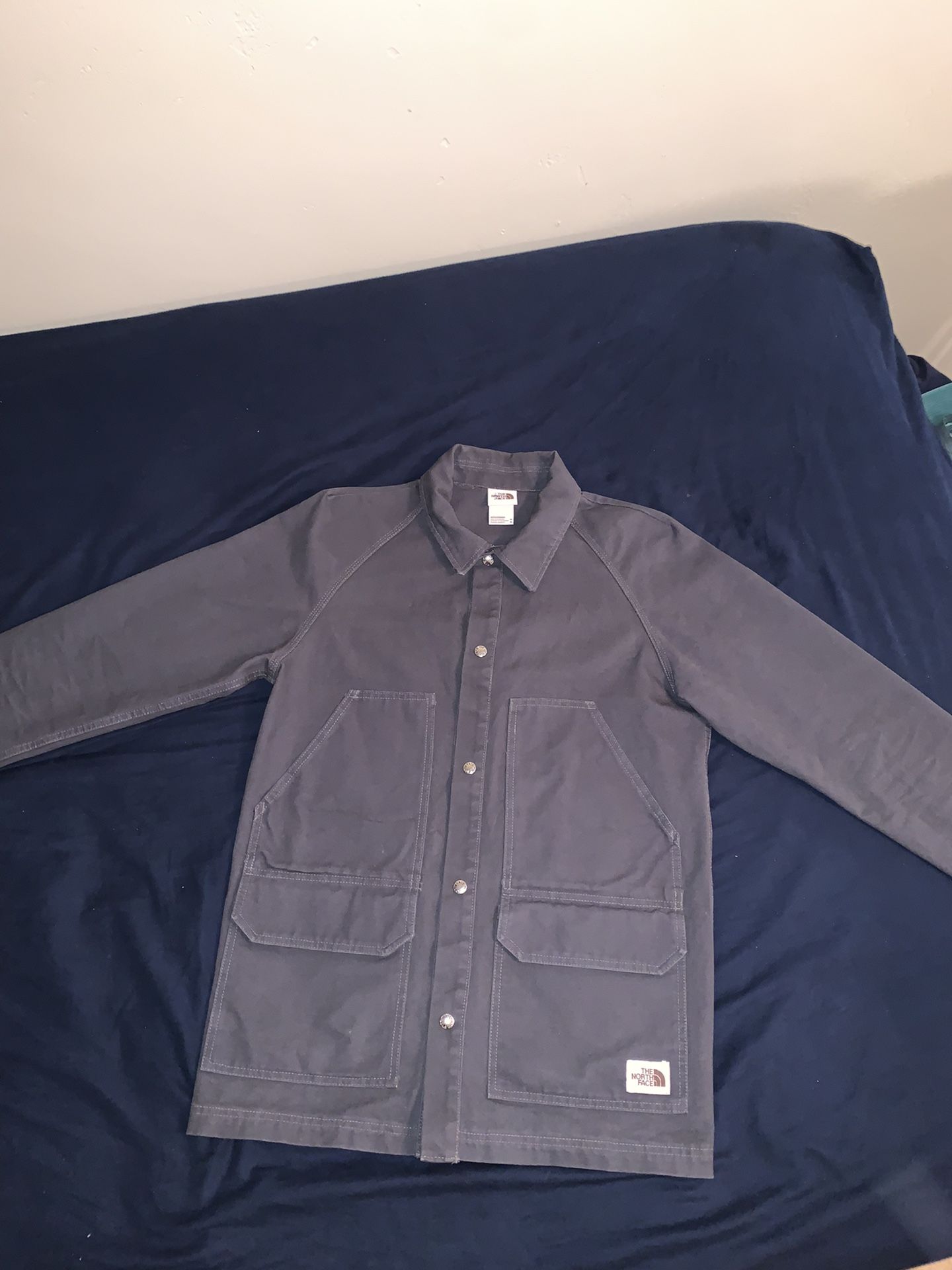 The north face Gray button up jacket