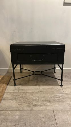 Wood and Iron Side Table