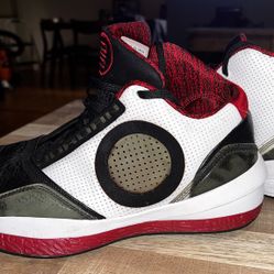 Nike Air Jordan 2010 Black Varsity Red & White Men's Size 9.5 Shoes 387358-061