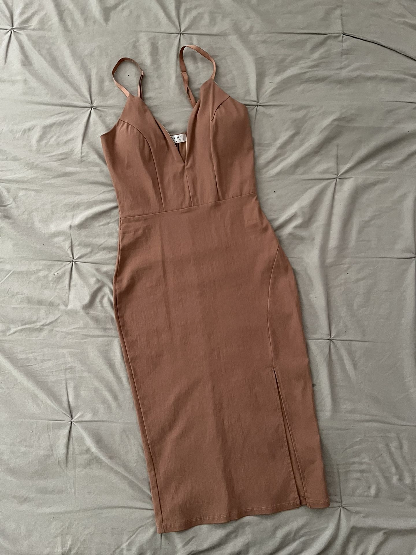 Blush Midi Dress / Size s