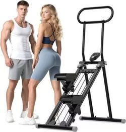 Stair Stepper for Home,Folding Cardio Stair Climber for Full Body Workout,Vertical Climber Exercise Machine with Adjustable Handlebar,300LBS Capacity