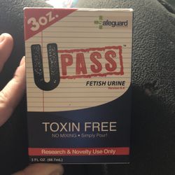 NEW, UNOPENED!!! UPass - Toxin Free Fetish Urin