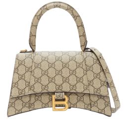 Balenciaga bag with Gucci, light brown