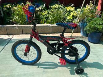 16” spider-man kids bike