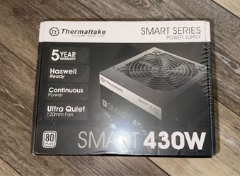 Thermaltake Smart 430W 80 + White Continuous Power ATX 12V V2.3/EPS 12V Active PFC Power Supply S- SPD - 0430NPCWUS-W