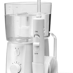 Waterpik Nano Plus Water Flosser For Teeth, Portable Electric Power, Compact For Travel and Home, 4 Flossing Tips, ADA Accepted, White WP-320 (New)