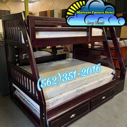 Triple bunk bed Cherry with mattresses new cama colchones nuevos