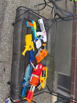 A huge collection of quirt guns ,swords, and other fun toys