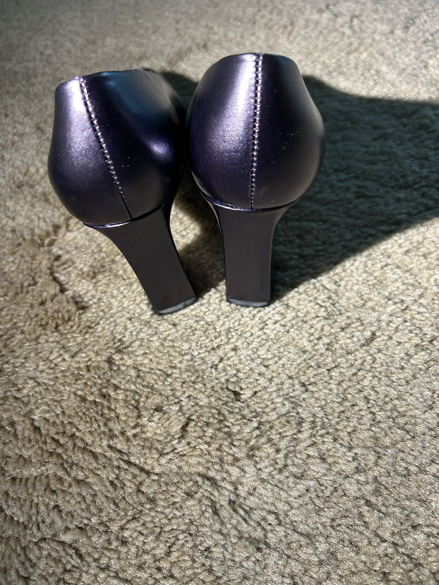 Nine West Elizabeth Genuine Dark Purple Pumps