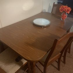 Sturdy Wooden Dinner Table 