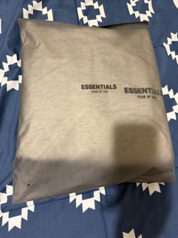 Fear Of God Essentials Light Oatmeal Oversized Hoodie Size Small