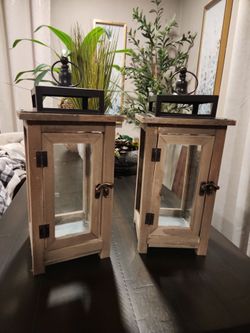 Wood & Metal lanterns