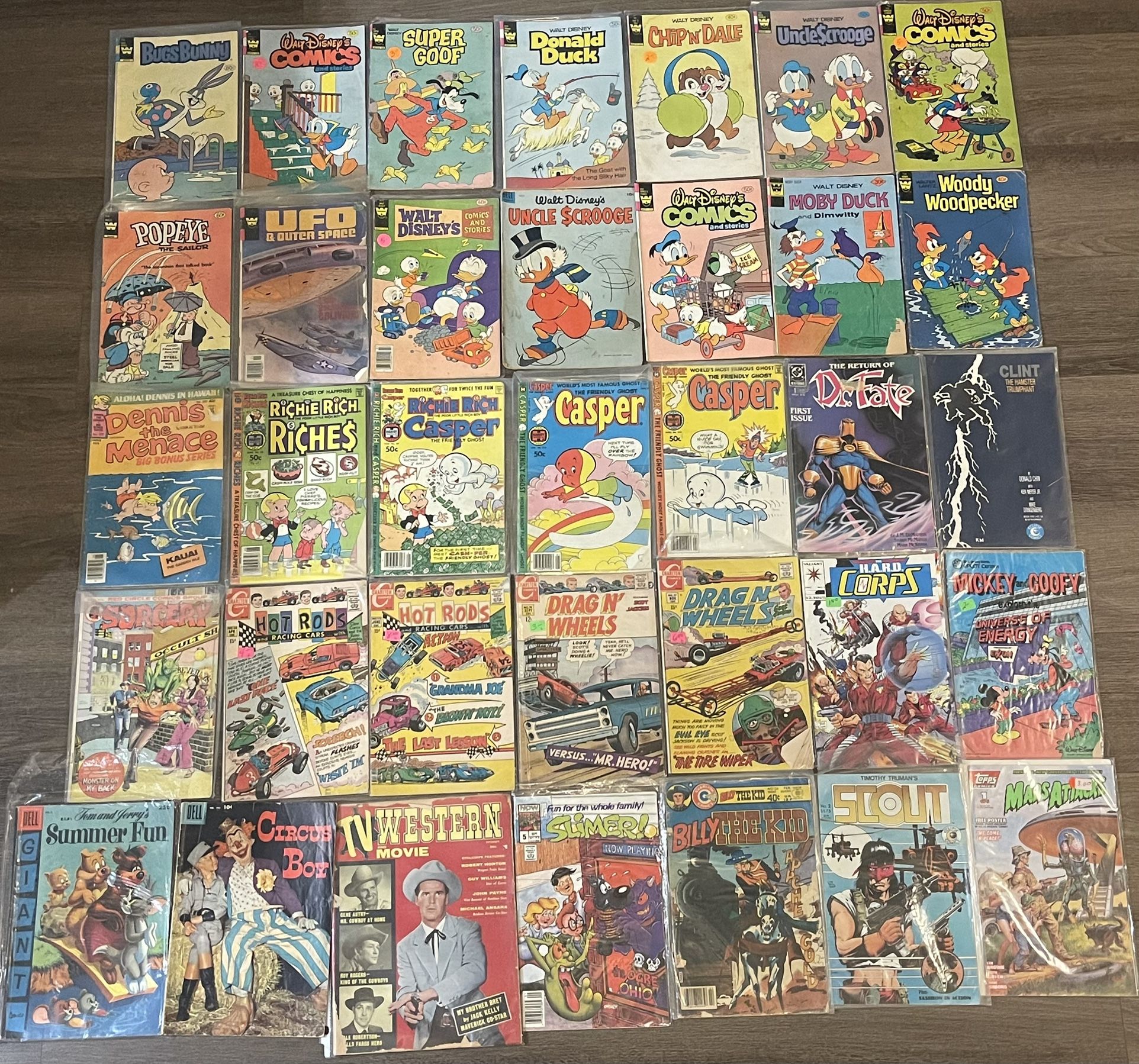 🔥 HUGE Vintage Comic Book Lot – 120 Marvel DC Disney Batman Superman Hulk Classics 🔥