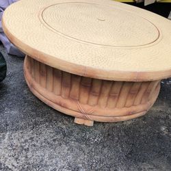 Like Nrw Fire Pit With Screen Fire Safety Cover Or Metal Cover When Not Used Dimensions  40” X 14 H 