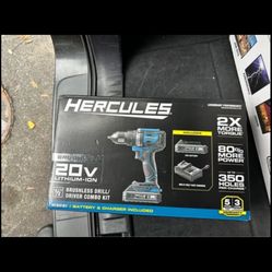 20V Brushless Cordless, 1/2 in. Drill/Driver Kit with Side Handle, 2 Ah Battery & charger