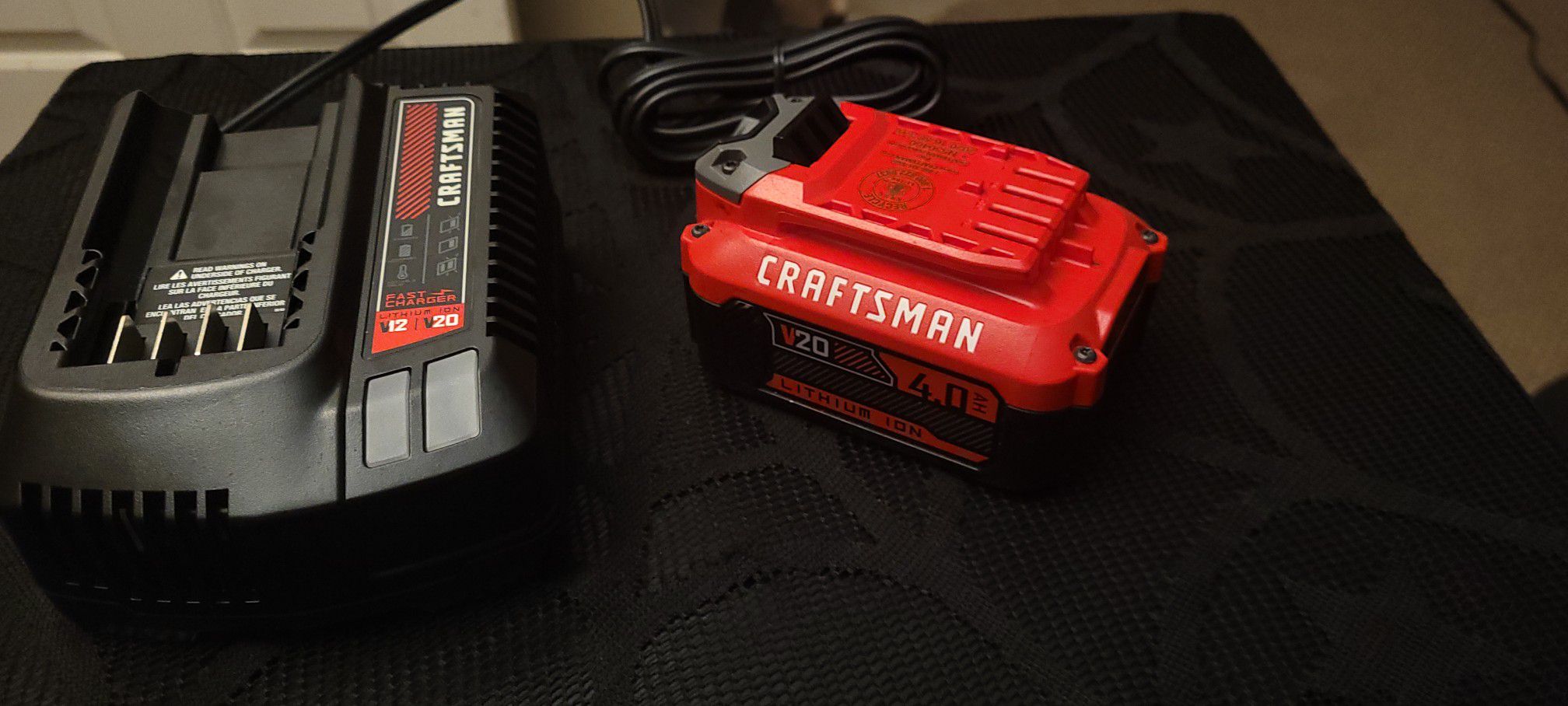 CRAFTSMAN V20 20-Volt Max 4 Amp-Hour Lithium Power Tool Battery Kit (Charger Included) - Like New BLACK FRIDAY STEAL!