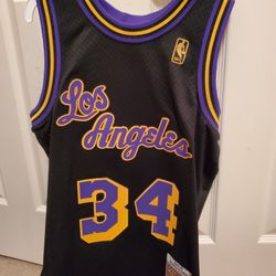 Shaquille O'Neil Lakers Basketball Jersey