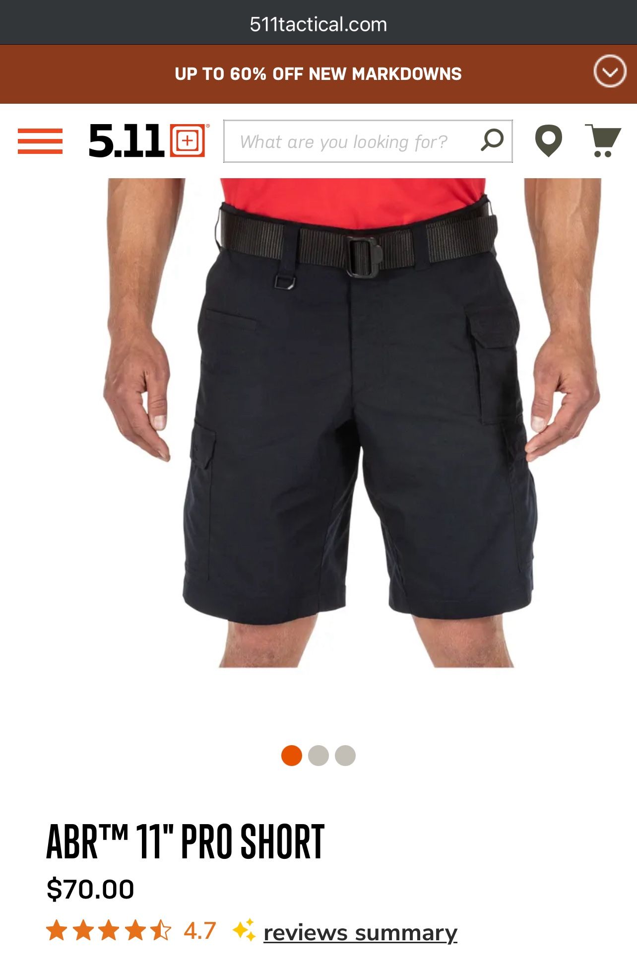 5.11 ABR PRO shorts Size 30 NEW