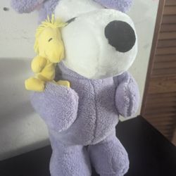 Peanuts Snoopy WoodStock  Easter Greeter Plush 24'