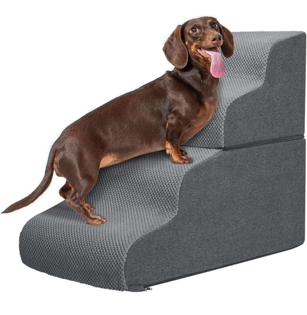 BRAND NEW 4-Tiers Steps Dog Ramp High Bed and Couch With stable Non-Slip Fabric Cover