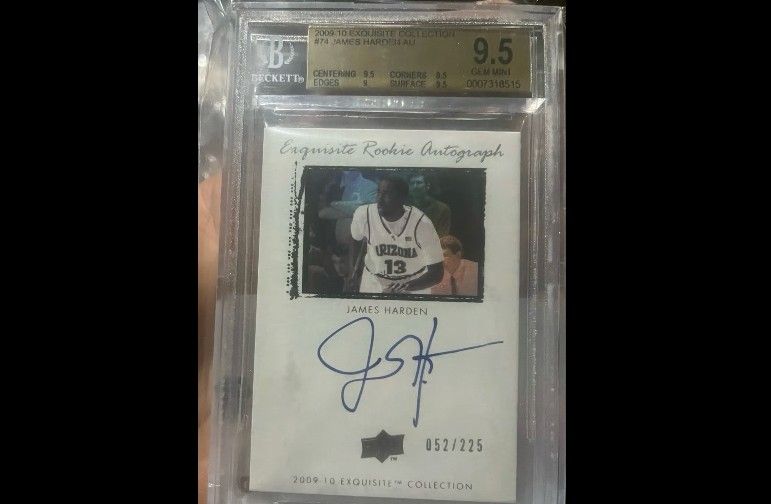 2009 upper deck exquisite James Harden Rookie auto