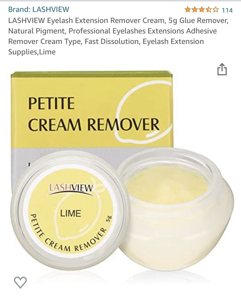 Brand New Set Of Cream Remover And Eyelash Extension