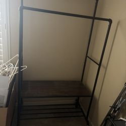 Double Clothing Rack